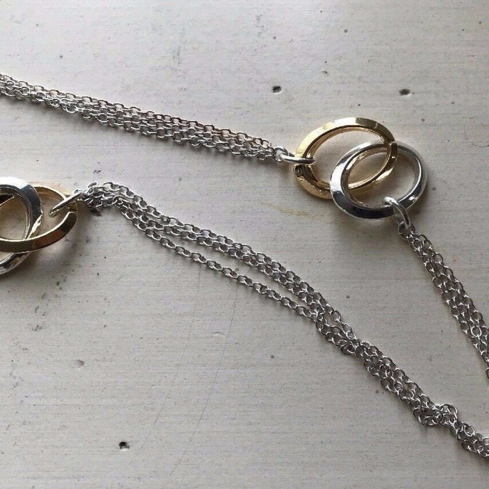 LAUREN RALPH LAUREN TWO-TONE MULTI-CHAIN NECKLACE - Picture 5 of 6